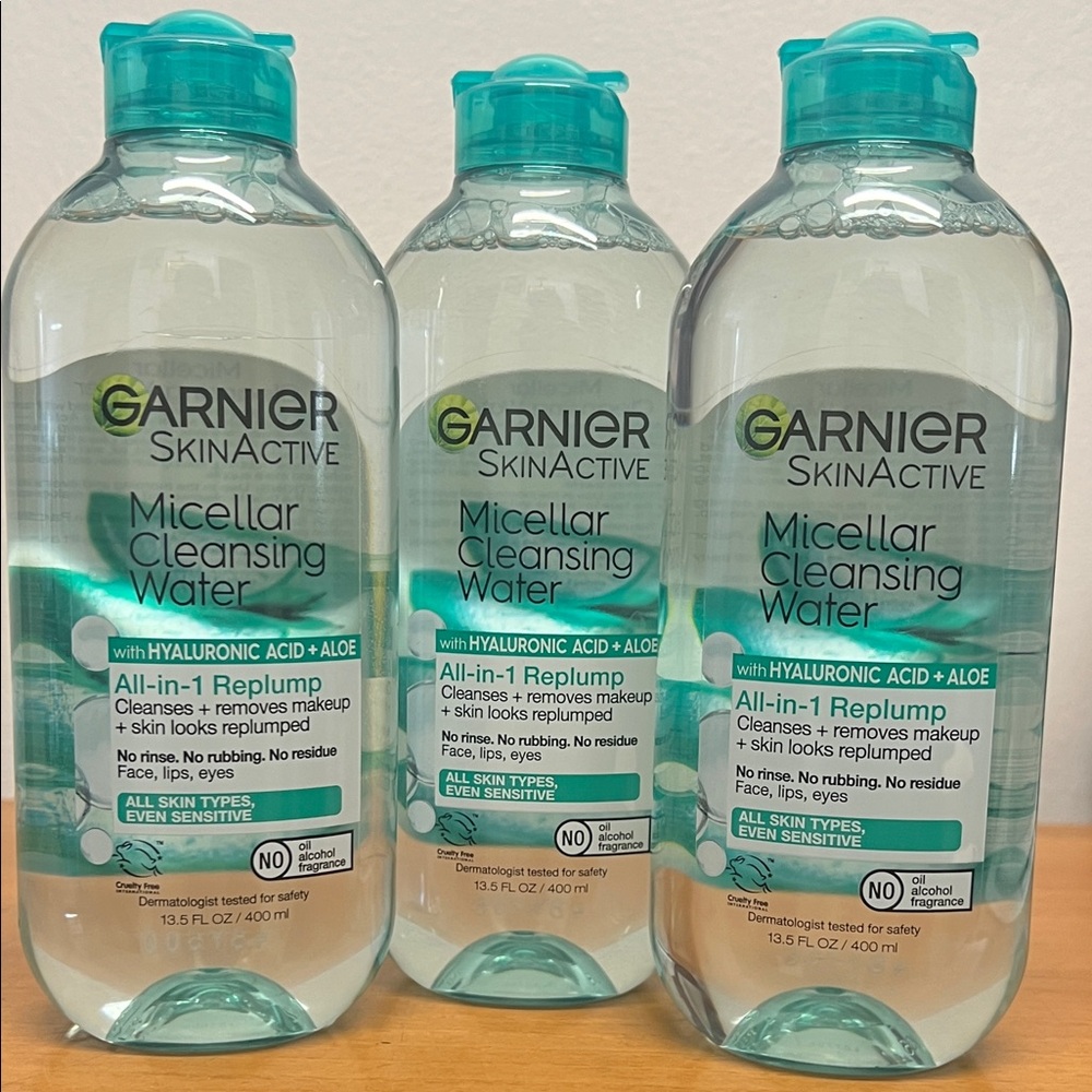 3 Garnier SkinActive Micellar Water with Hyaluronic Acid and Aloe